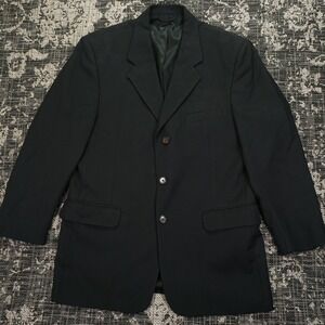 Vintage Fioravanti Men's 44R Black Blazer Jacket‎ Preppy Business Classy Coat